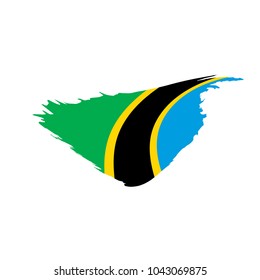 Tanzania flag, vector illustration