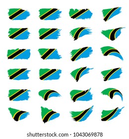 Tanzania flag, vector illustration
