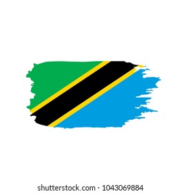 Tanzania flag, vector illustration