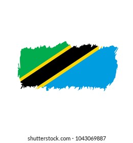 Tanzania flag, vector illustration