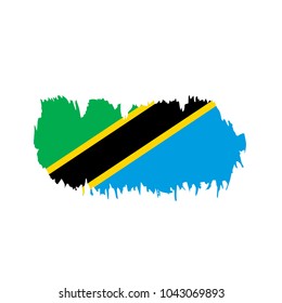 Tanzania flag, vector illustration