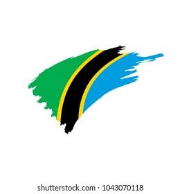 Tanzania flag, vector illustration