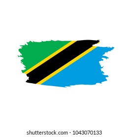 Tanzania flag, vector illustration
