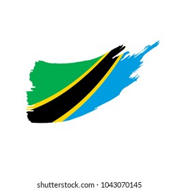 Tanzania flag, vector illustration