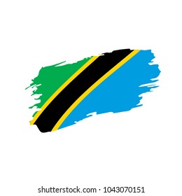 Tanzania flag, vector illustration