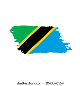 Tanzania flag, vector illustration