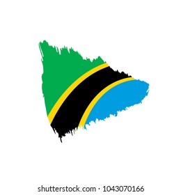 Tanzania flag, vector illustration