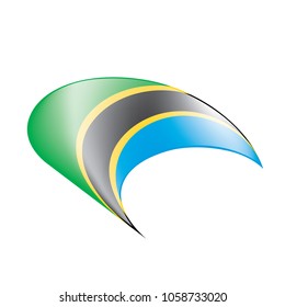 Tanzania flag, vector illustration