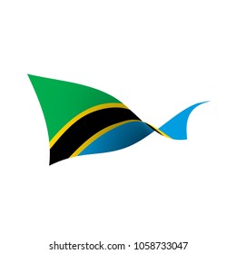 Tanzania flag, vector illustration