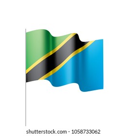 Tanzania flag, vector illustration