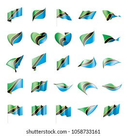 Tanzania flag, vector illustration