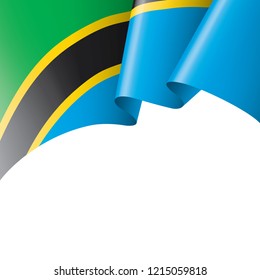 Tanzania flag, vector illustration on a white background