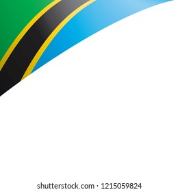 Tanzania flag, vector illustration on a white background