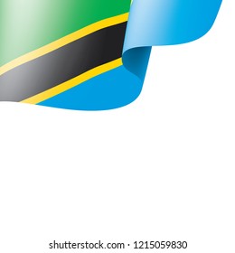 Tanzania flag, vector illustration on a white background