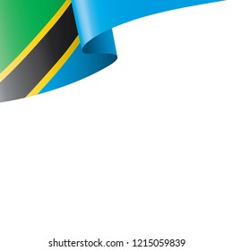 Tanzania flag, vector illustration on a white background