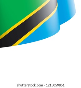 Tanzania flag, vector illustration on a white background