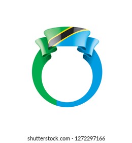 Tanzania flag, vector illustration on a white background