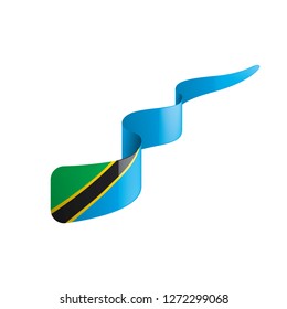 Tanzania flag, vector illustration on a white background