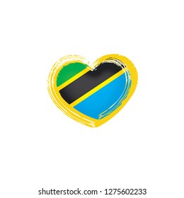 Tanzania flag, vector illustration on a white background
