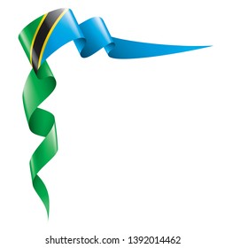 Tanzania flag, vector illustration on a white background