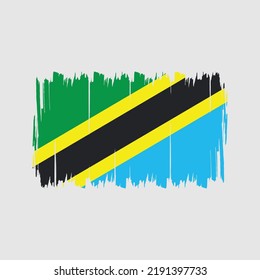 Tanzania Flag Vector. National Flag