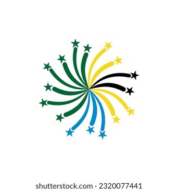 Tansania Flaggen Symbol Set, Tansania Unabhängigkeitstag Symbol gesetzt Vektorsymbol