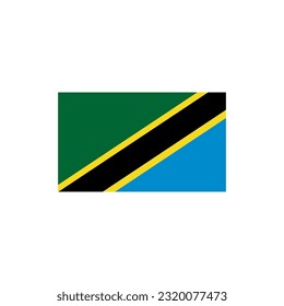 Tanzania flags icon set, Tanzania independence day icon set vector  sign symbol