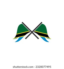 Tanzania flags icon set, Tanzania independence day icon set vector  sign symbol