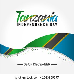 Tanzania Independence Day Vector Illustration. Suitable for greeting card, poster and banner.