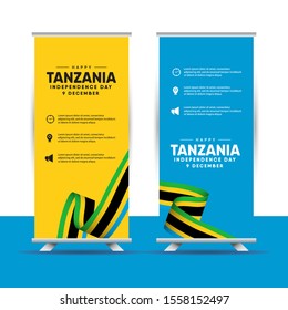 Tanzania independence day vector template. Design illustration for banner; advertising; greeting cards or print. Design happiness celebration.