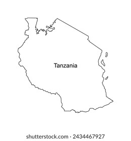 tanzania map icon vector illustration design