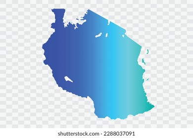 Tanzania Map teal blue Color Background quality files png