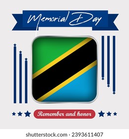 Tanzania Memorial Day Vector Illustration