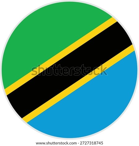 Tanzania national flag Vector illustration