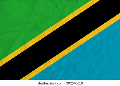 Tanzania  paper  flag
