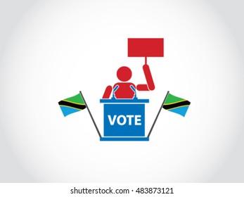 Tanzania Podium Protest Vote