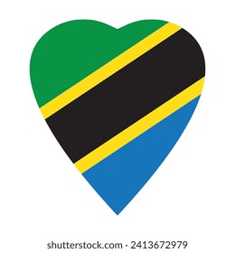 Tanzania state flag icon vector illustration symbol design