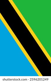 Tanzania Vertical Flag, Vertical Flag Tanzania