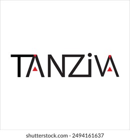 Tanzima Name Text Logo. Royalty-Free Images, Stock Photos and Vector Images