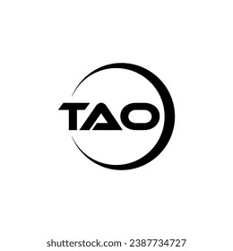 TAO Letter Logo Design, Inspiration for a Unique Identity. Modern Elegance and Creative Design. Watermark Your Success with the Striking this Logo.