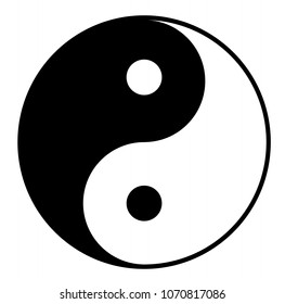 Taoism Sign Symbol On White Background Stock Vector (Royalty Free ...