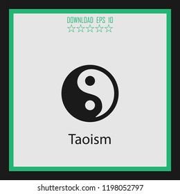 Taoism vector icon