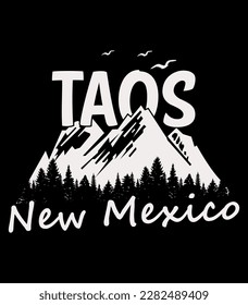 Taos New Mexico t-shirt design