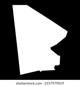 Mapa da região de Taoudenit, divisão administrativa do Mali. Ilustração vetorial.