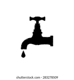 tap   - black vector icon