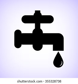tap -  black vector icon