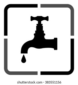 tap  - black vector icon
