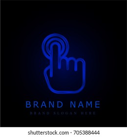 Tap blue chromium metallic logo