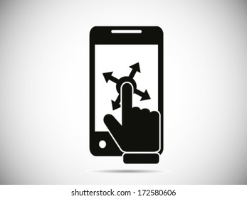 Tap And Dragging - Smart phone