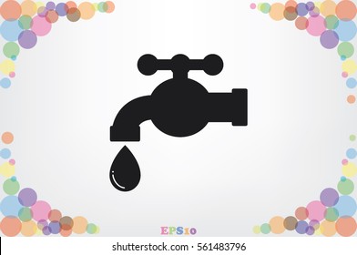 tap and drop icon vector illustration EPS 10